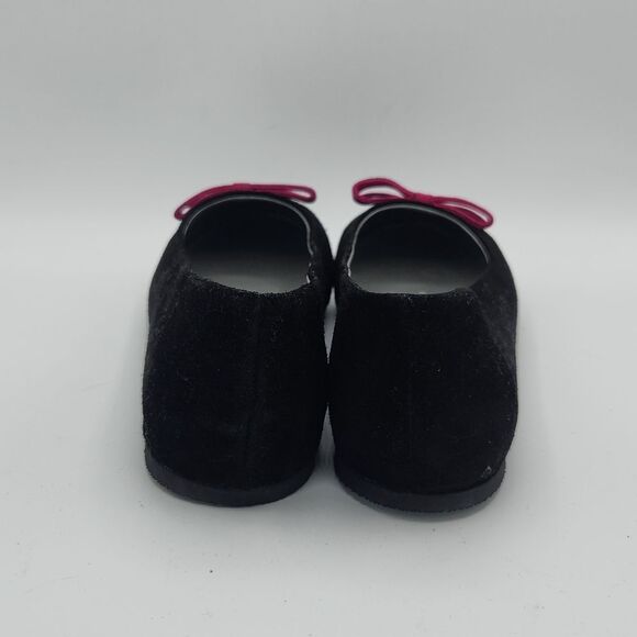 Garnet Hill Black Suede ballet flats - Picture 4 of 10
